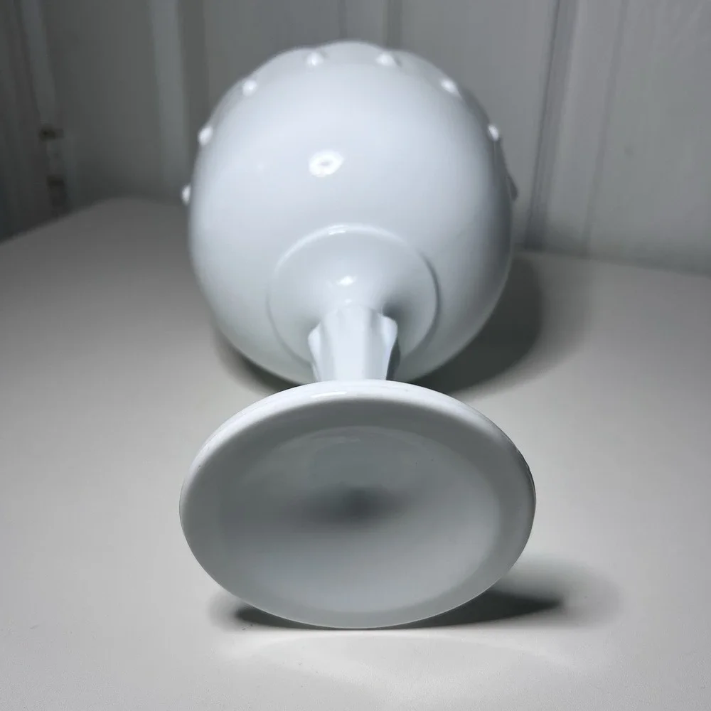Vintage‎ Indiana Milk Glass Compote/Bowl With Pedestal Teardrop